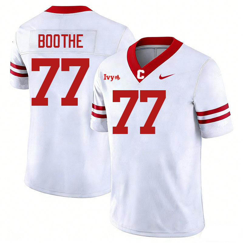 Cornell Big Red #77 Kevin Boothe College Football Jerseys,Uniforms Stitched-White